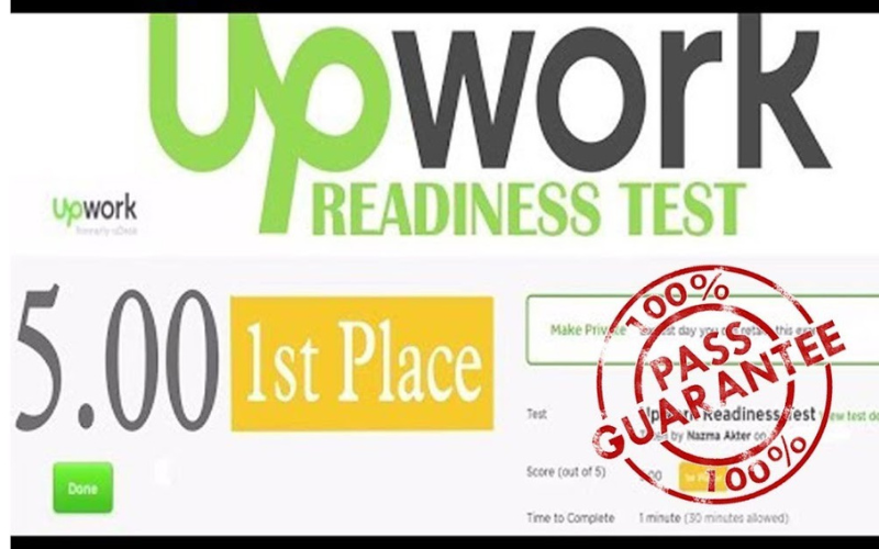 Upwork readiness test answer 2021 By Saddam Sir